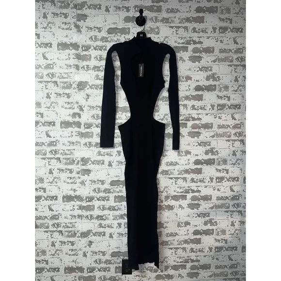 PrettyLittleThing | Dresses | Nwt Prettylittlething Black Textured Rib Knit Cut Out Maxi Dress Size Medium | Poshmark PrettyLittleThing | Dresses | Nwt Prettylittlething Black Textured Rib Knit Cut Out Maxi Dress Size Medium | Poshmark